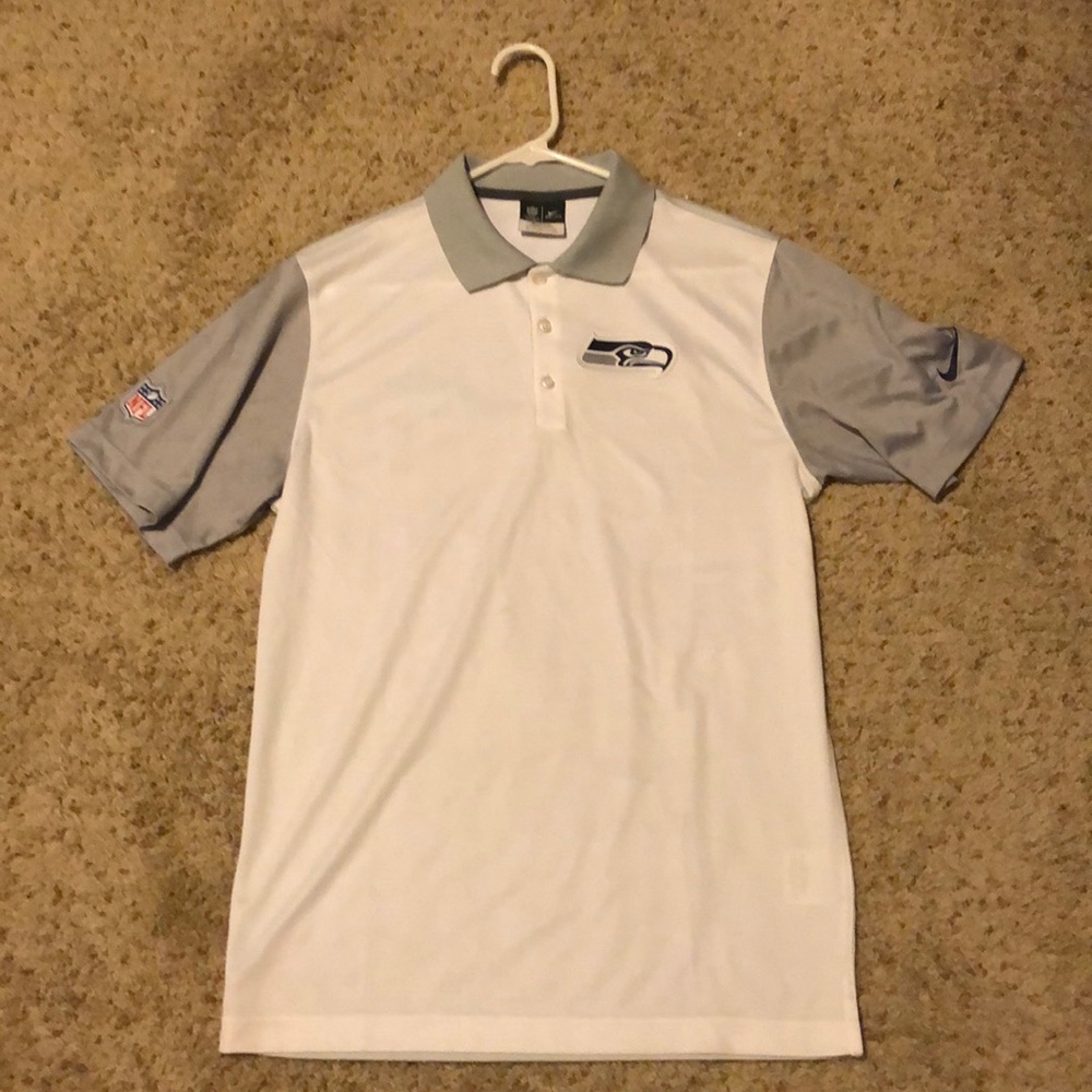 NFL Small Seahawks Athletic Wear Collared Shirt